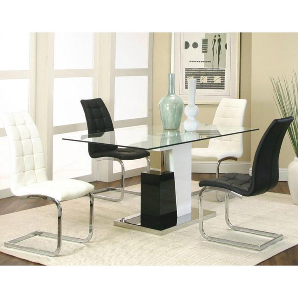Penny Lane Padria 5-Piece Dining Set with Black Chairs, , large