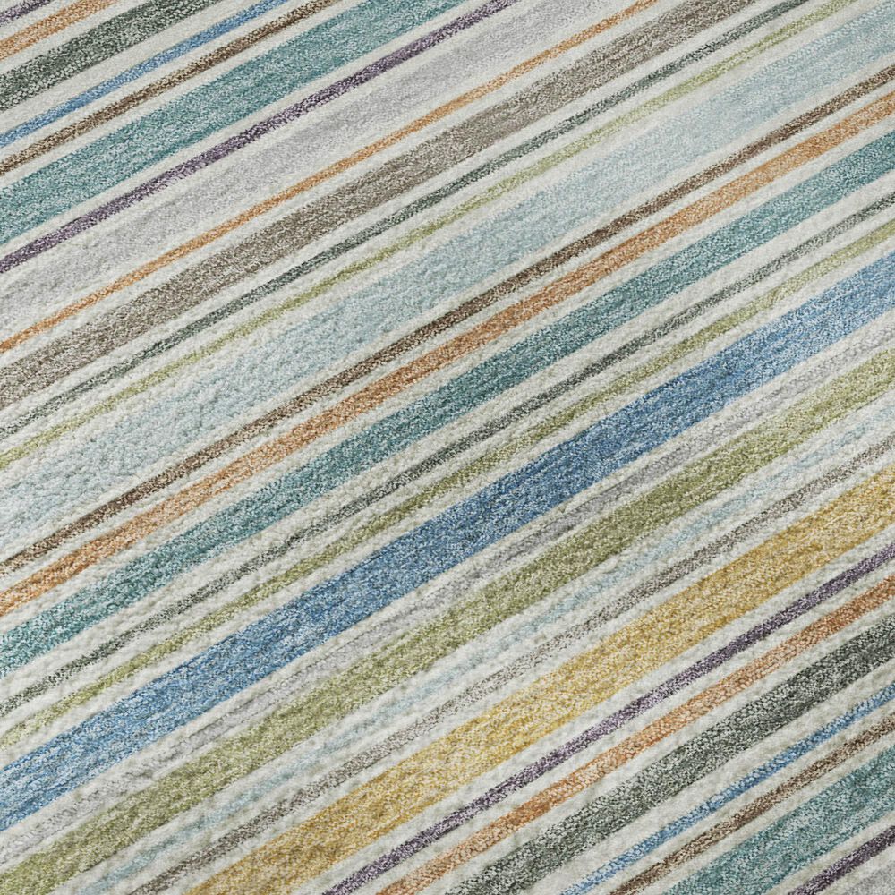 Dalyn Rug Company Soft Essentials Striped Seaside 2'3" x 7'6" Indoor/Outdoor Runner, , large