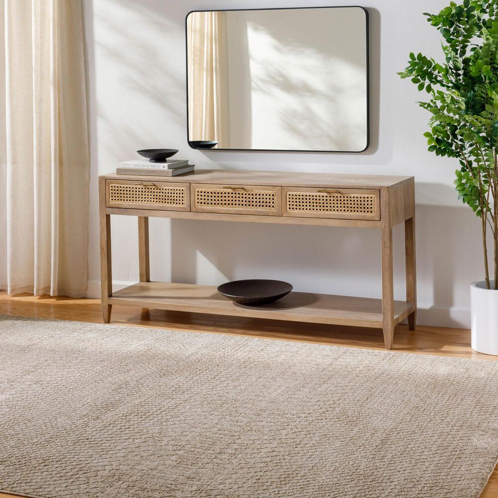 Surya Masterpiece MPC-2303 Medium Gray and Light Gray 6'7" x 9'6" Area Rug, , large