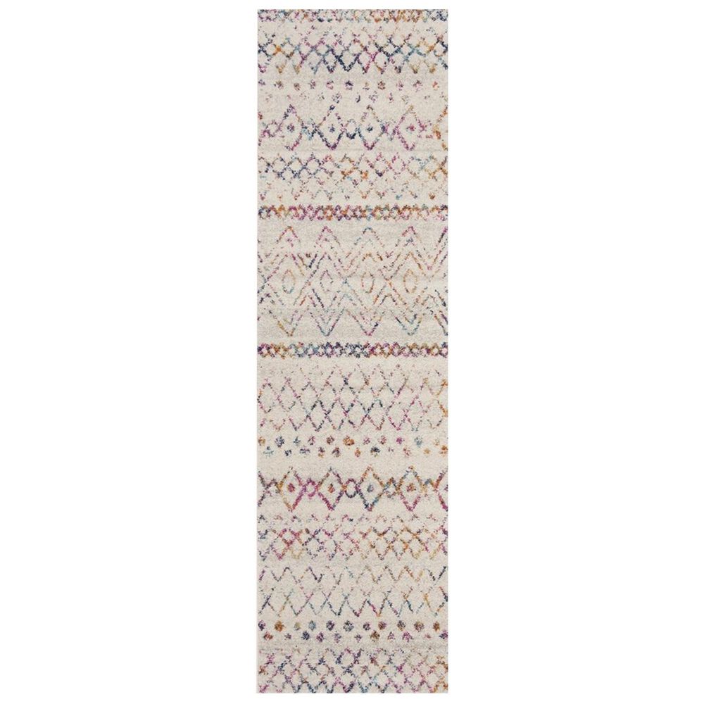 Safavieh Madison MAD798A 2"3" x 8" Ivory and Fuchsia Runner, , large