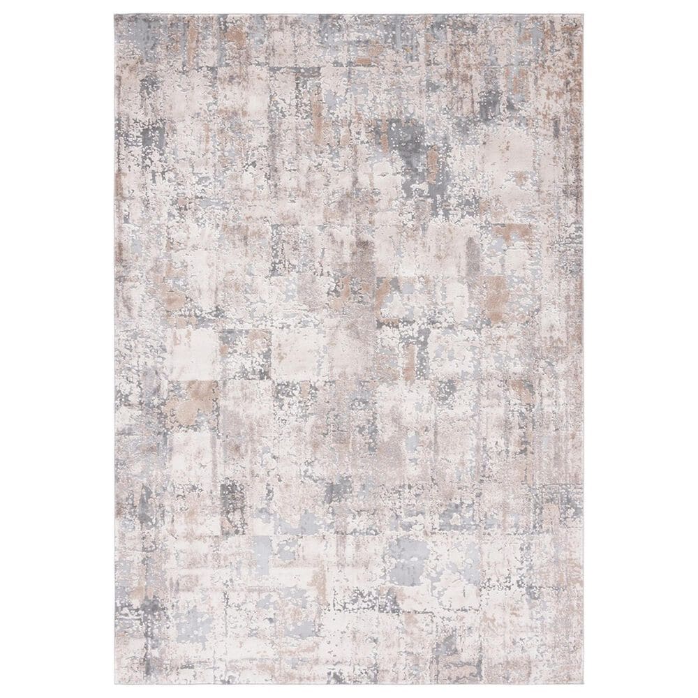 Safavieh Invista INV430A 4" x 6" Cream and Grey Area Rug, , large