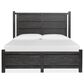Nicolette Home Plum Creek King Panel Bed in Ravenwood Black, , large
