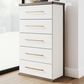 Ashley Kendanport 5-Drawer Chest in Dark Brown and Matte White, , large