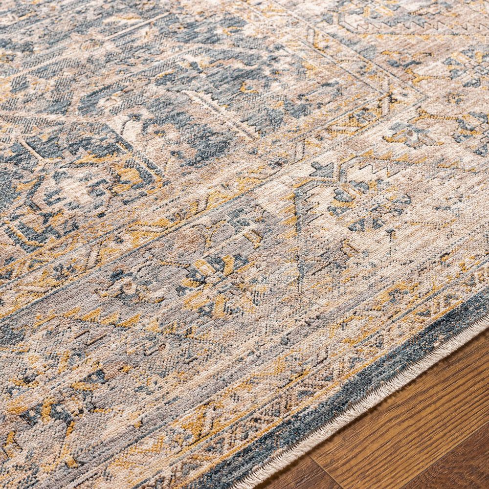 Surya Aspendos 6&#39;7&quot; x 9&#39;6&quot; Denim, Gray, Wheat, Taupe, Black and Cream Area Rug, , large