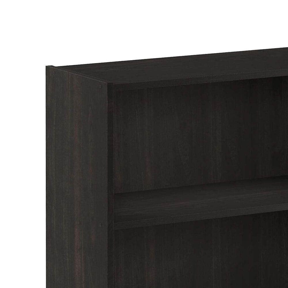 HOMLUX 3-Tier Open Shelf Bookcase in Espresso, , large