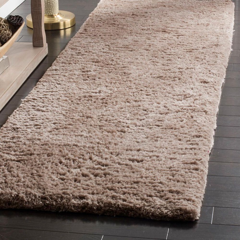 Safavieh Sheep Shag SSG120A 2&#39;3&quot; x 6&#39; Silver Runner, , large