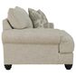 Ashley Asanti Chair and a Half with Ottoman in Fog, , large