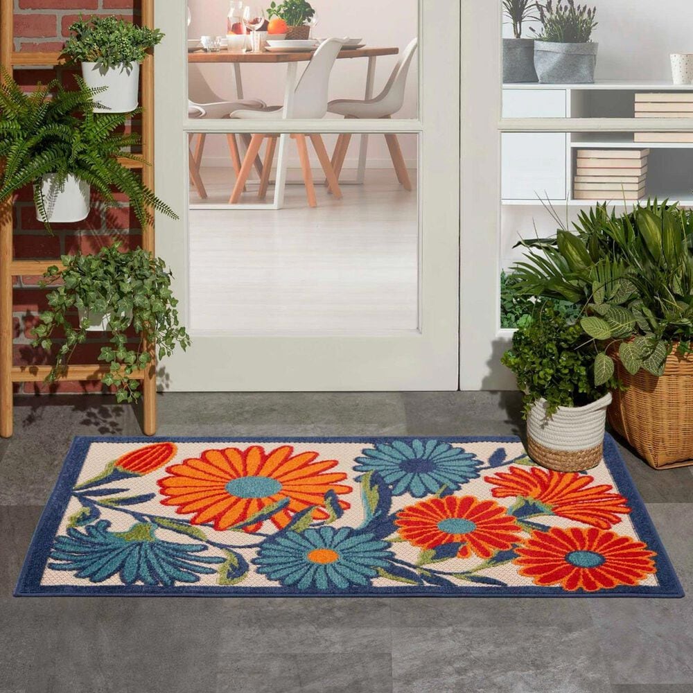 Nourison Aloha 12&#39; x 15&#39; Multicolor Indoor/Outdoor Area Rug, , large