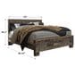 Ashley Derekson King Panel Bed in Two Tone Walnut and Gray, , large