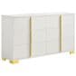 Pacific Landing Marceline 4-Piece Twin Bed Set in White, , large