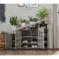 Furniture of America Lewis Shoe Storage Cabinet in Vintage Grey, , large