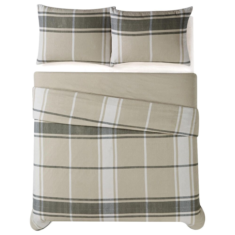 Pem America Truly Soft Preston 3-Piece King Comforter Set in Khaki, , large