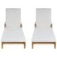 Hearth and Haven Outdoor Chaise Lounge in Light Grey (Set of 2), , large