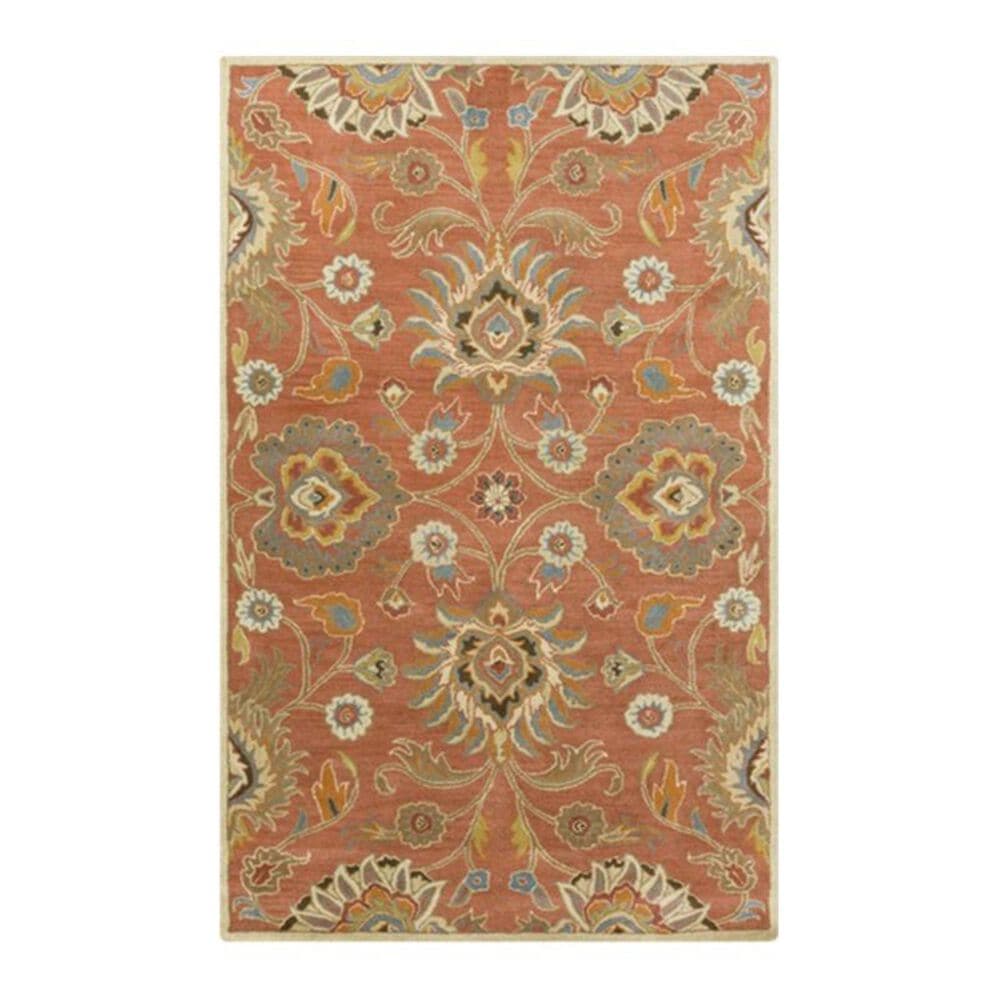 Surya Caesar CAE-1107 6" x 9" Orange, Khaki and Denim Area Rug, , large