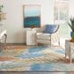 Nourison Aloha ALH18 9" x 12" Ivory and Multicolor Indoor/Outdoor Area Rug, , large