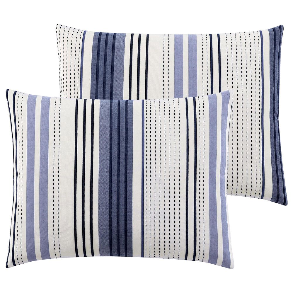 Hallmart Collectibles Adriel 5-Piece Queen Comforter Set in Blue and White, , large