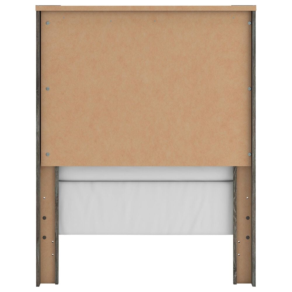 Ashley Frandern Twin Panel Bed in Black and Warm Gray, , large