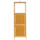 Household Essentials 3-Tier Slatted Shelf with Crates in Natural, , large