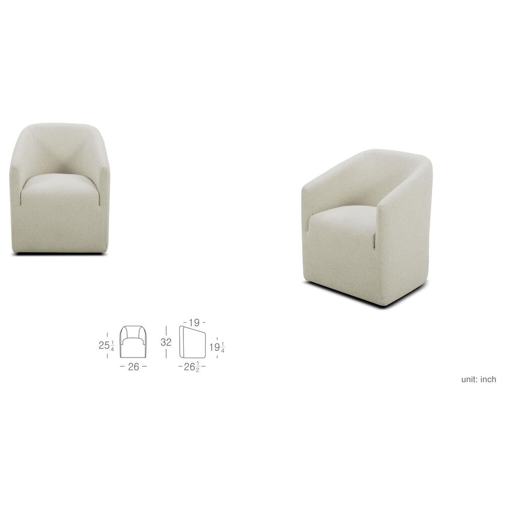 Kuka (Hk) Trade Co Lmt Motion Cruz Arm Chair in Lila Linen, , large