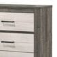 Crown Mark Rhett 3-Piece King Platform Bedroom Set in Gray and White, , large