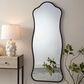 Splendor Living Belmont Wavy Floor Mirror in Black, , large