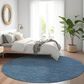 Dalyn Rug Company Laidley 10" Round Navy Indoor/Outdoor Area Rug, , large