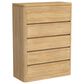 Mayberry Hill Rosalie 5 Piece King Panel Bedroom Set in Natural, , large