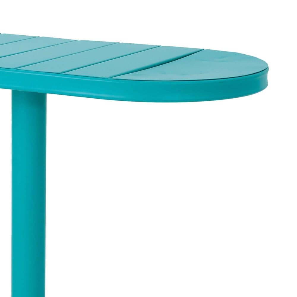 Hearth and Haven Santa Monica 3-Piece Outdoor Bistro Set in Teal, , large