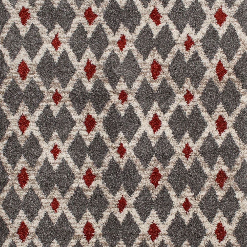Central Oriental Tulsa Kiernan 7&#39;10&quot; x 9&#39;10&quot; Armor Grey and Rust Area Rug, , large