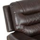 Linon Home Decor Barrett Power Glider Recliner in Rich Brown, , large