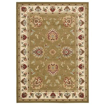 Safavieh Lyndhurst LNH555 6"7" x 9"6" Green and Ivory Area Rug, , large