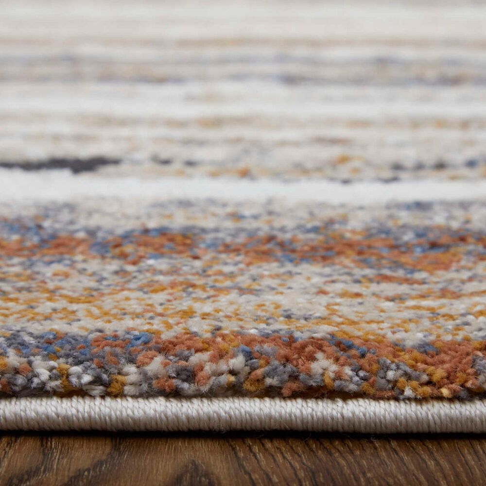 Feizy Rugs Gilmore 39MQF Ivory and Multicolor 5&#39;3&quot; x 8&#39; Area Rug, , large