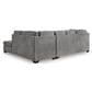 Ashley Marleton 2-Piece Right Facing Sectional with Chaise in Gray, , large