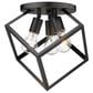 Golden Lighting Cassio 3-Light Semi-Flush in Matte Black, , large
