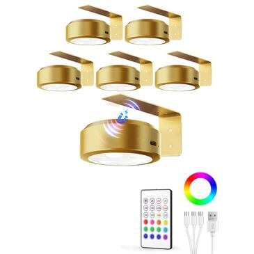 HOMLUX Tap Control Wall Light in Gold (Set of 6), , large