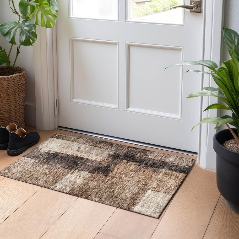 Dalyn Rug Company Nouveau NV10 1&#39;8&quot; x 2&#39;6&quot; Brown Indoor/Outdoor Area Rug, , large