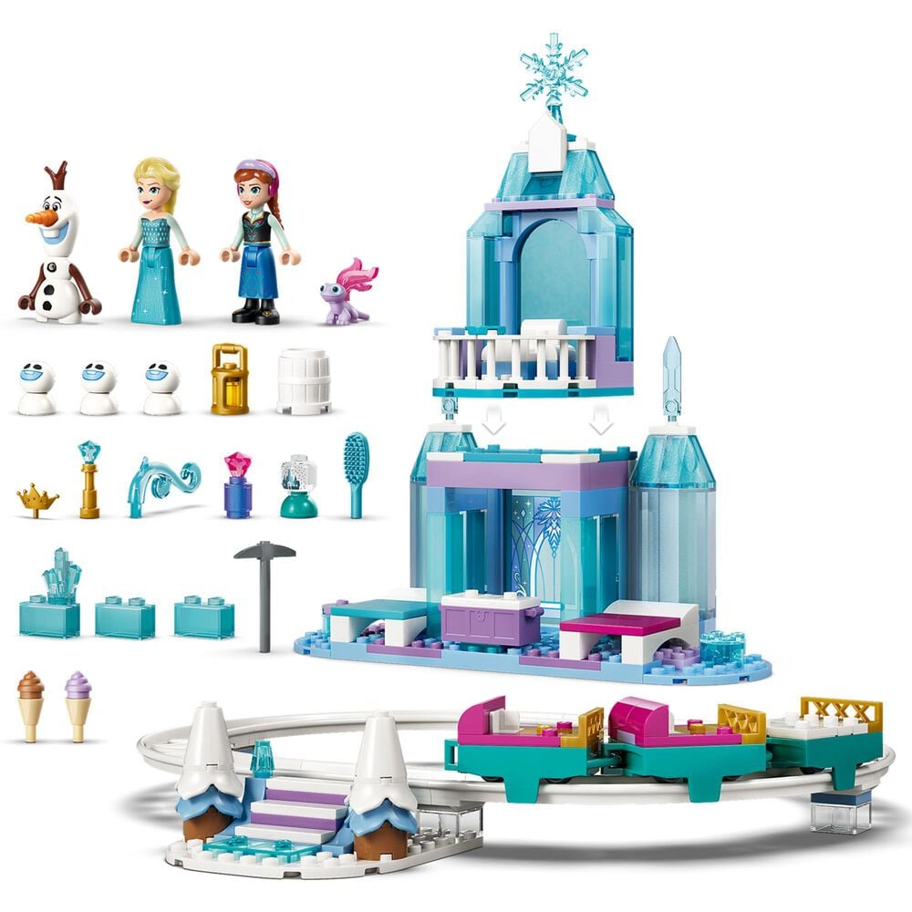 LEGO Disney Elsa's Ice Castle and Snow Ride Adventure Building Set, , large