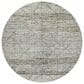Dalyn Rug Company Portico PO1 Pewter 8" Round Area Rug, , large