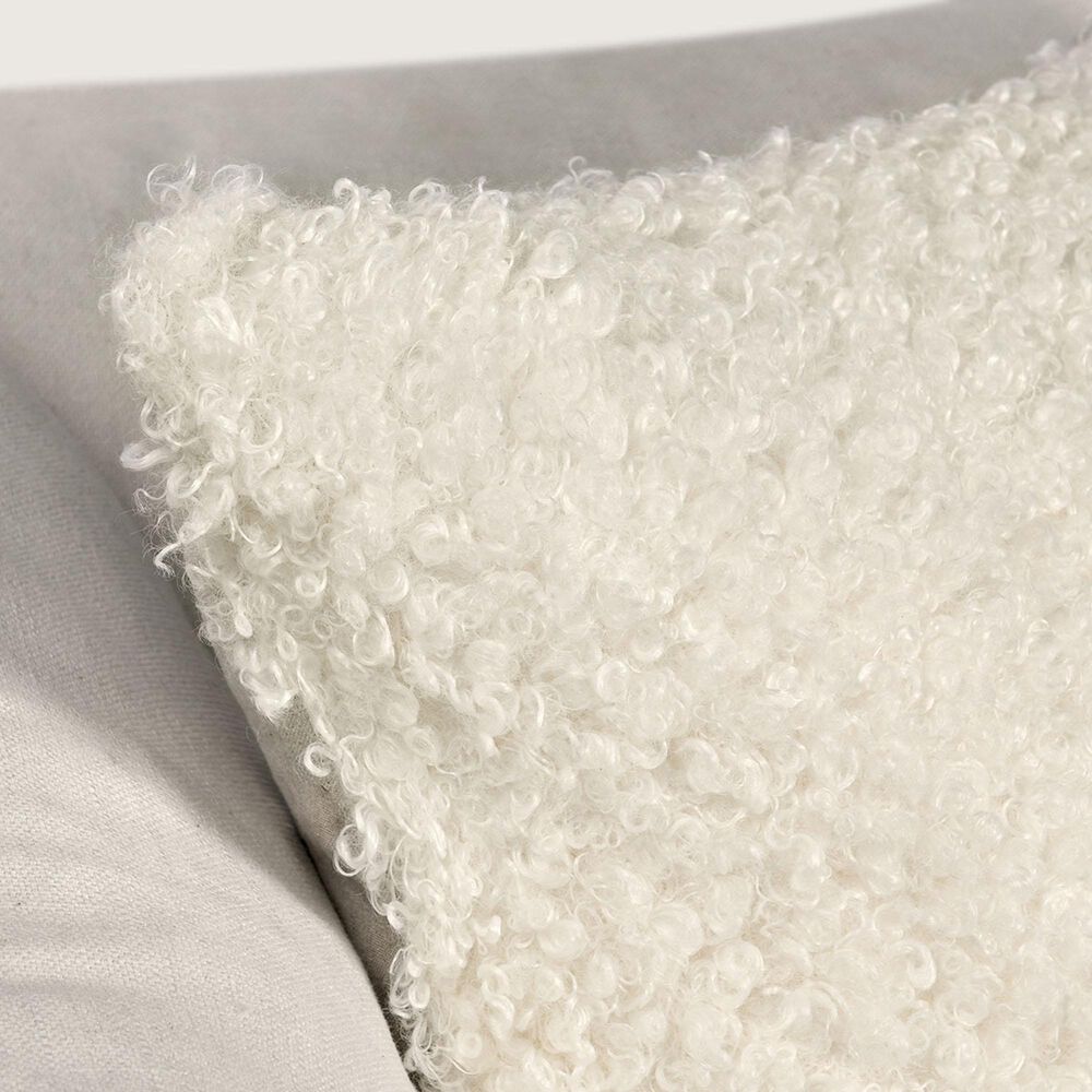 Classic Home Carters 22&quot; Square Throw Pillow in Ivory, , large