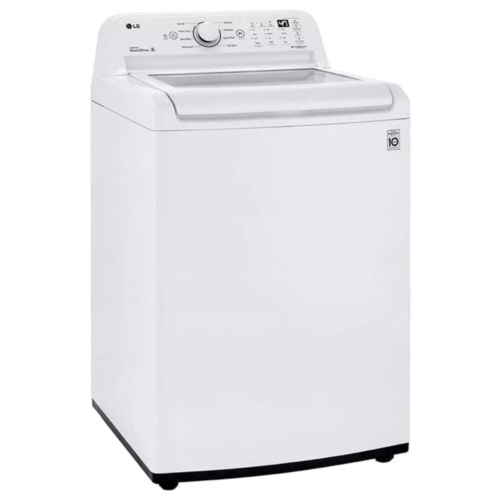 LG 4.3 Cu. Ft. Top Load Washer and 7.3 Cu. Ft. Electric Dryer Laundry Pair in White, , large