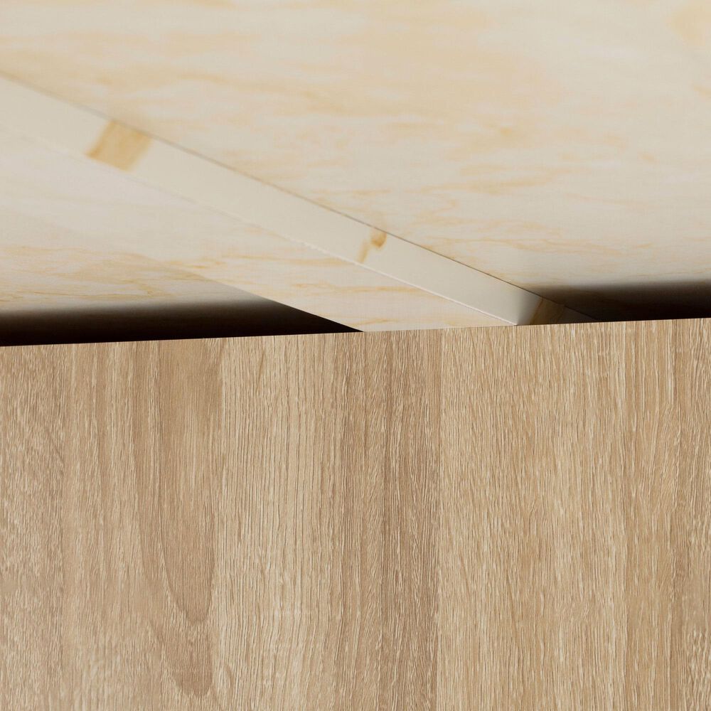 HOMLUX 83" Fluted Kitchen Island in Natural, , large