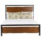 Home Trends & Design Aspen Queen Platform Bed in Walnut and Antique Zinc, , large