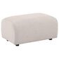 Coaster Burnett Upholstered Ottoman in Ivory, , large