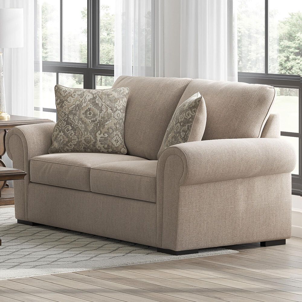 Ashley Sararose Stationary Loveseat in Heather, , large