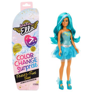 Dream Ella Color Change Surprise Fairies - Teal 11.5" Fashion Doll, , large