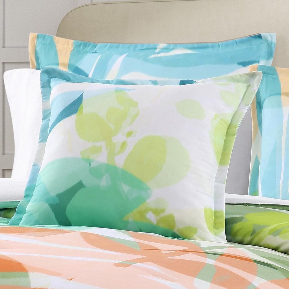J. Queen New York Tiki 18&quot; Square Throw Pillow in Green, , large