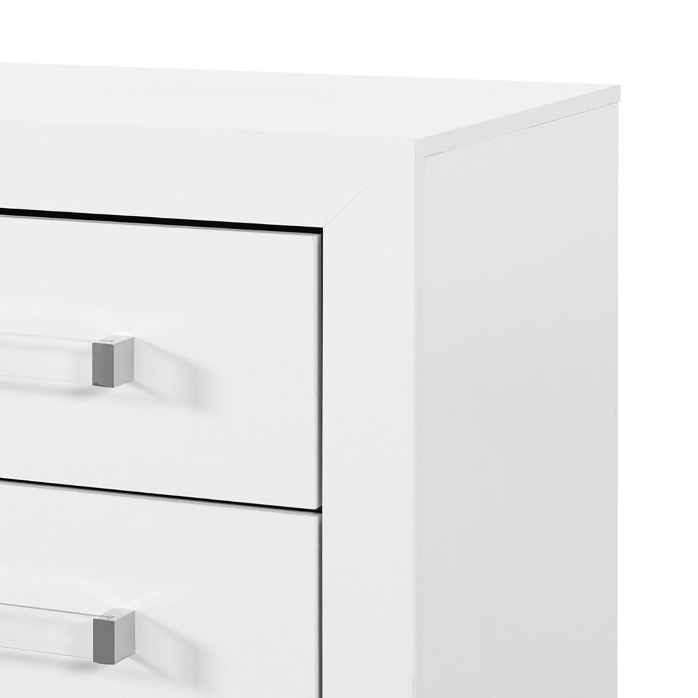 Global Furniture USA Luccia 2-Drawer Nightstand in White, , large