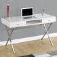 Glideaway 48" Modern Laptop Table in Gloss White, , large