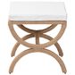 bali & pari Maliyah Ottoman with Natural Brown Jute in White, , large