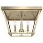 Hunter Laurel Ridge 4-Light Flush Mount in Alturas Gold, , large